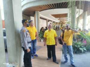 Ribuan Peserta Hadiri Rakerda dan Pelantikan Pengurus Golkar se-Bali, Polsek Dentim Kawal Jalannya Kegiatan