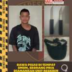 Bawa Pisau di Tempat Umum, Seorang Pria Diamankan Unit Reskrim Polsek Dentim