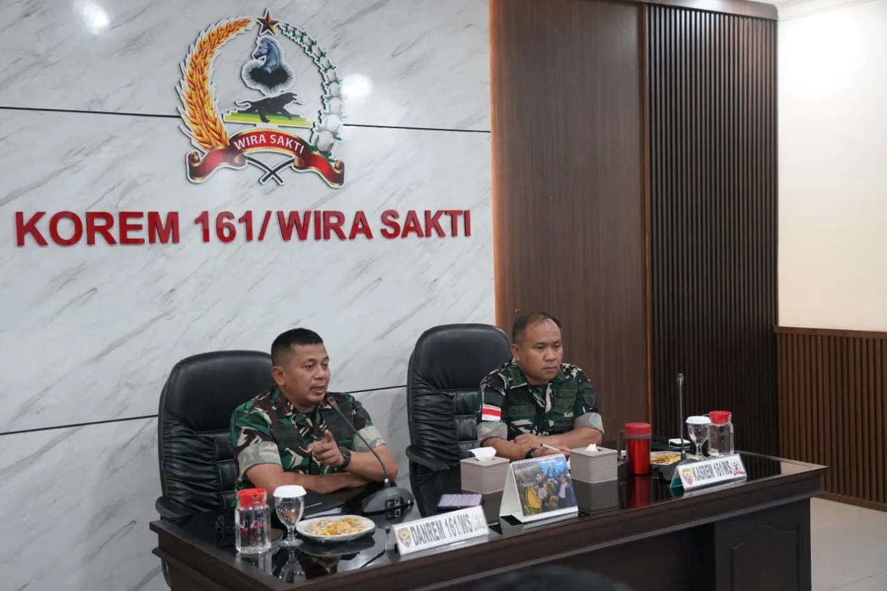 Danrem 161/Wira Sakti Pimpin Rakor Pemantapan Kesiapan Kunjungan Kerja Menhan RI di NTT